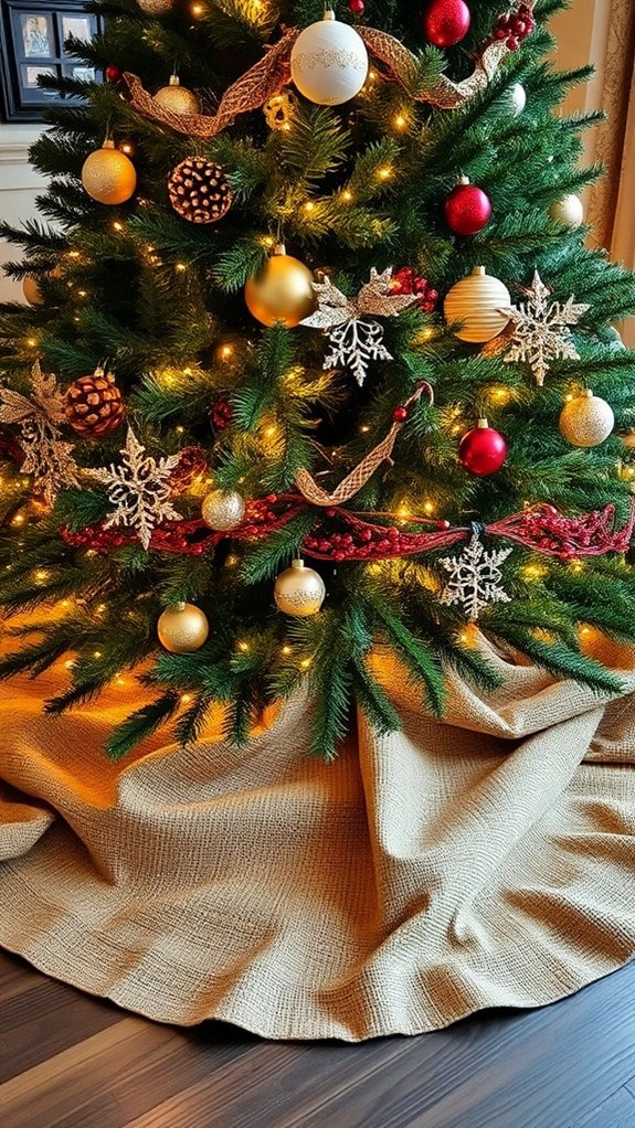 burlap tree skirt tutorial