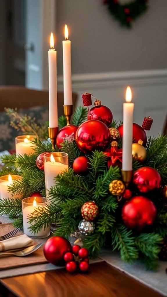 charming holiday table centerpiece