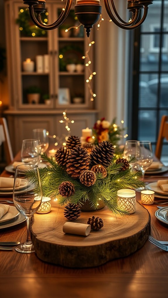 charming holiday table centerpiece