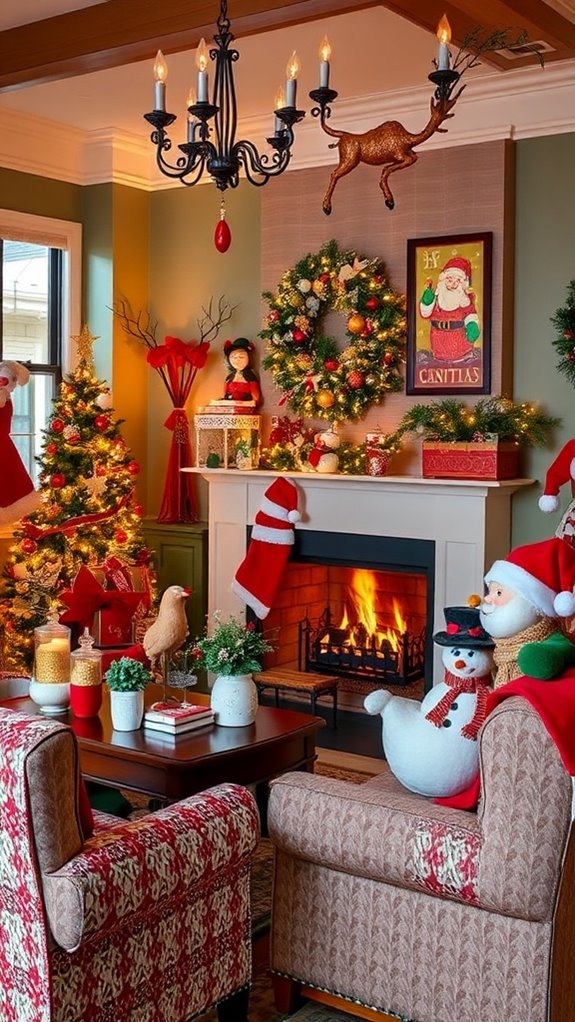 charming retro holiday accents