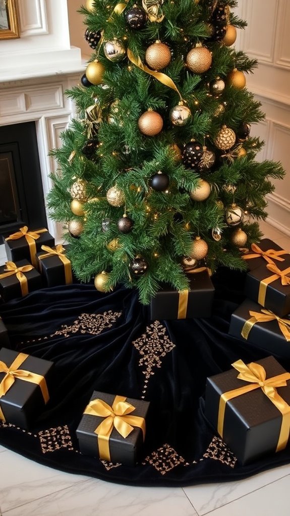chic tree skirts glamorous wrapping
