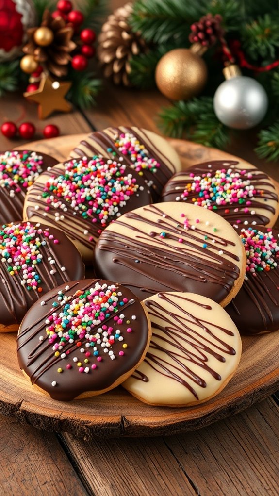 chocolate dipped cookie delight