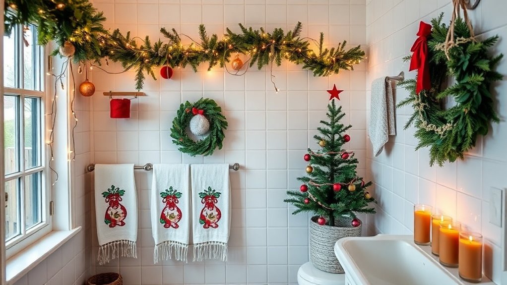 christmas bathroom decor ideas