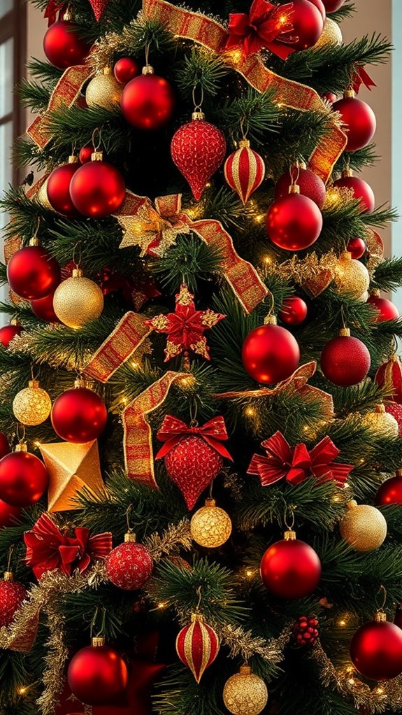 classic red ornament elegance