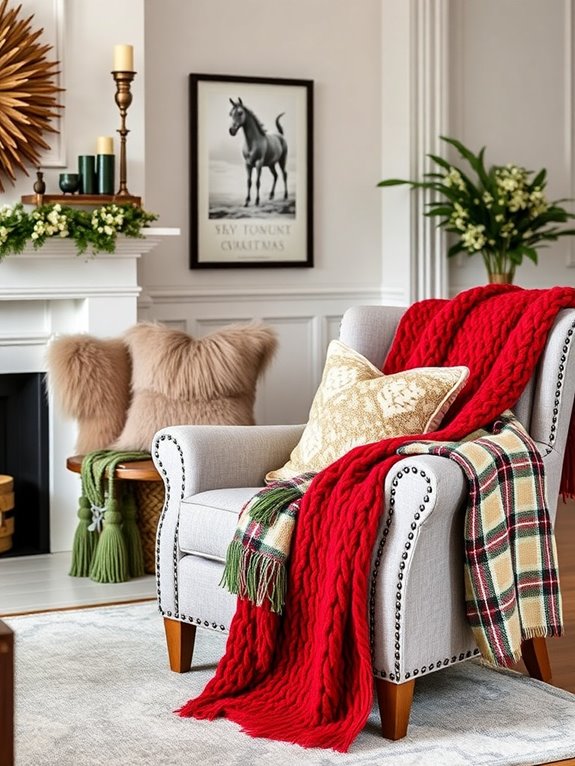 cozy blankets and throws