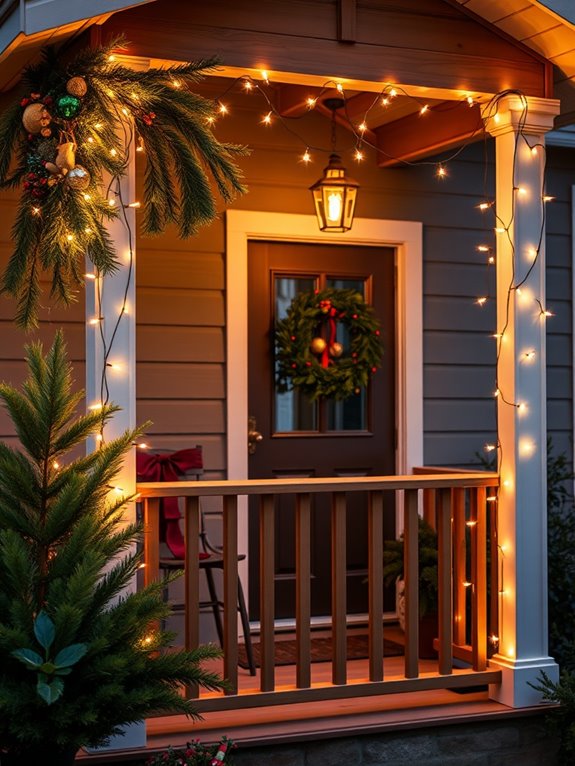 cozy string lights ambiance