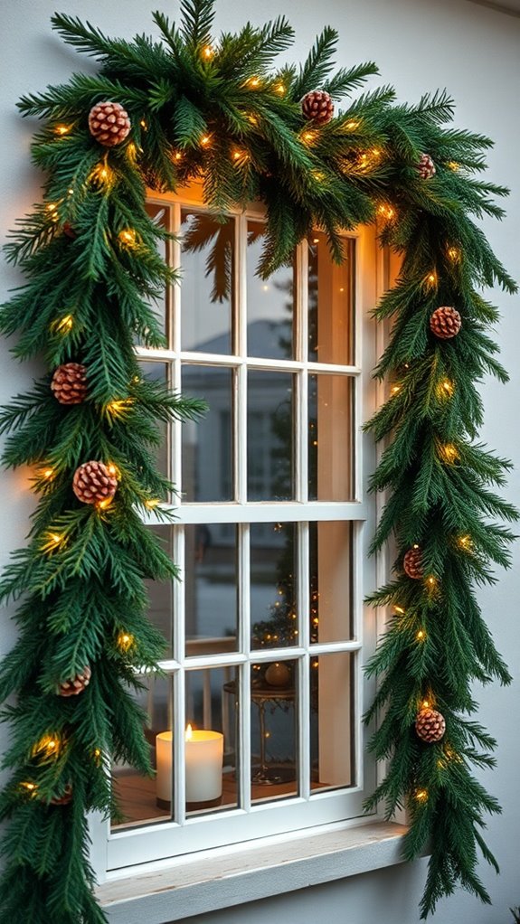 cozy window garland decor