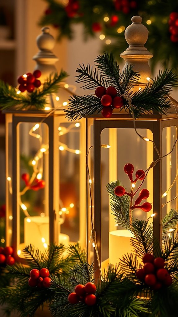 creative holiday lantern decor
