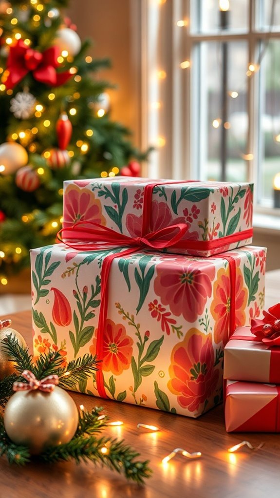 customizable painted gift wrap