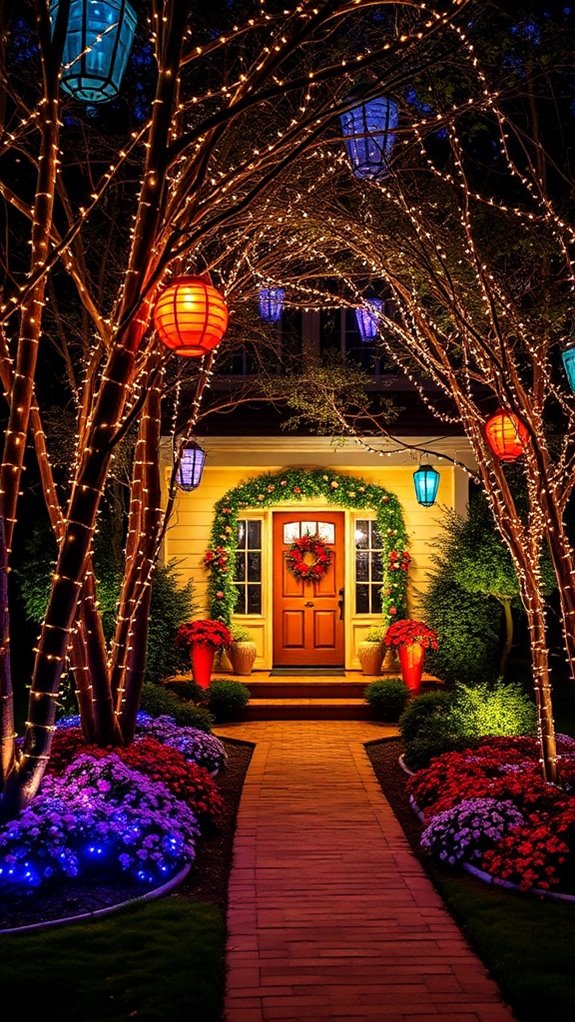 dazzling outdoor lighting displays