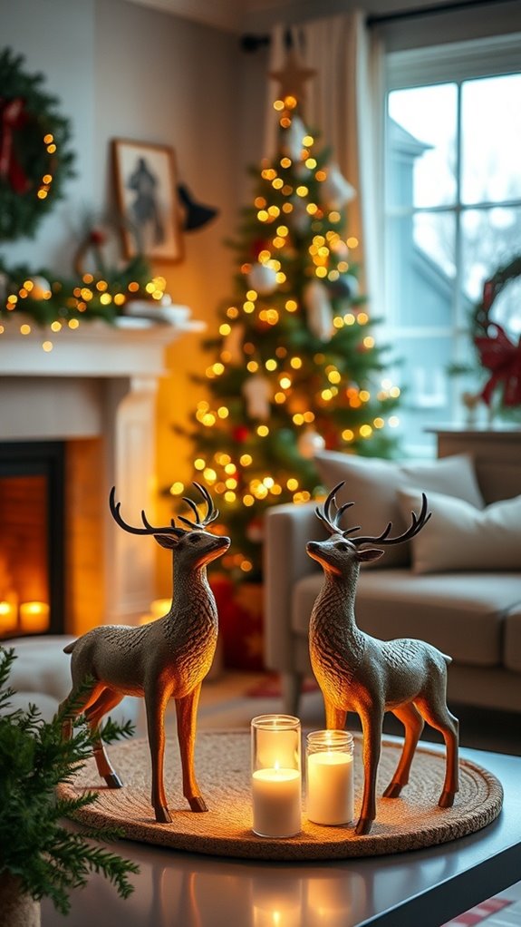 deer themed christmas decoration ideas