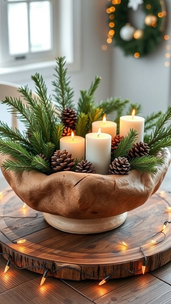 dough bowl christmas decor ideas