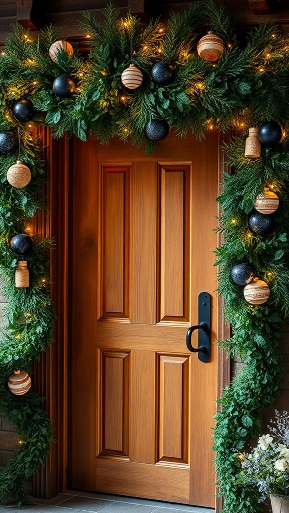 drape garlands for cheer