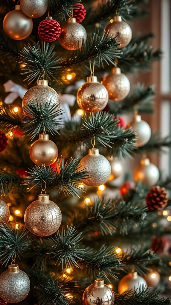 elegant vintage glass baubles