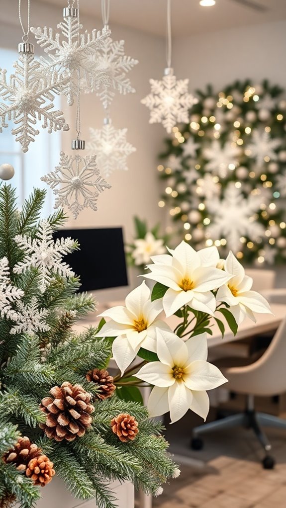 elegant white christmas decor