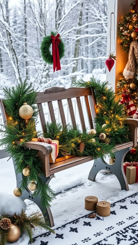 evergreen garlands for decor