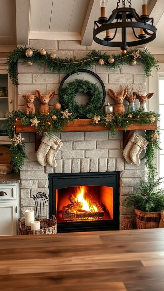 farmhouse christmas kitchen decor