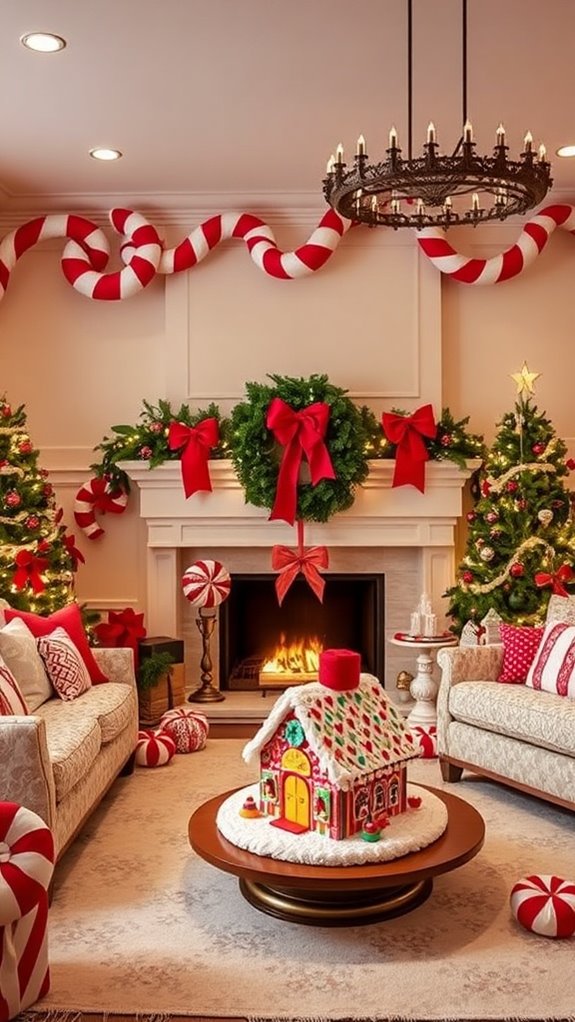 festive candy themed decorations ideas