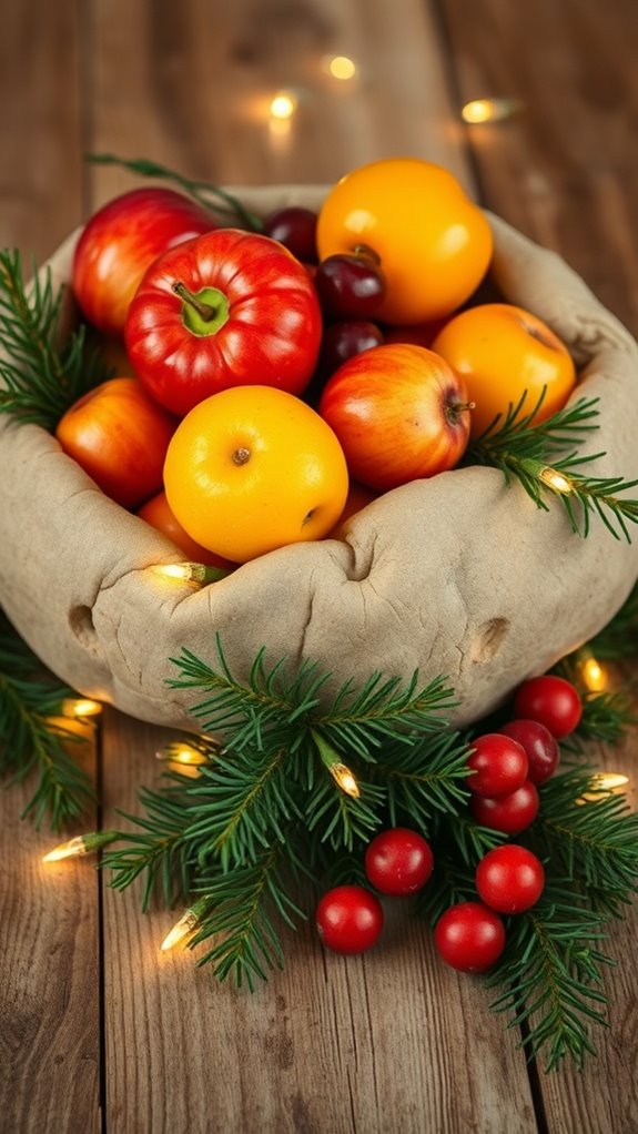 festive fruit centerpiece display
