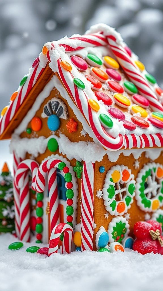 festive gingerbread candy accents