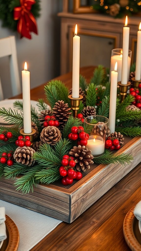 festive holiday table decor