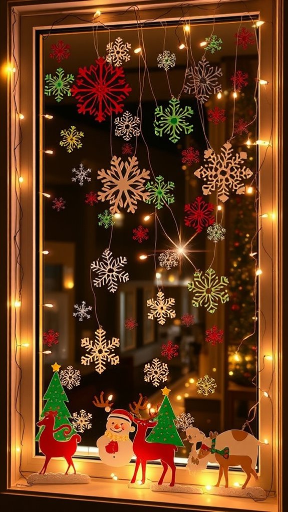 festive window decoration ideas