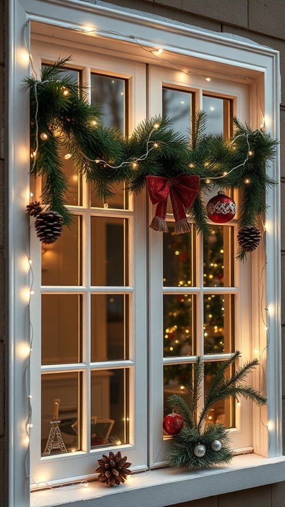 festive window decoration ideas