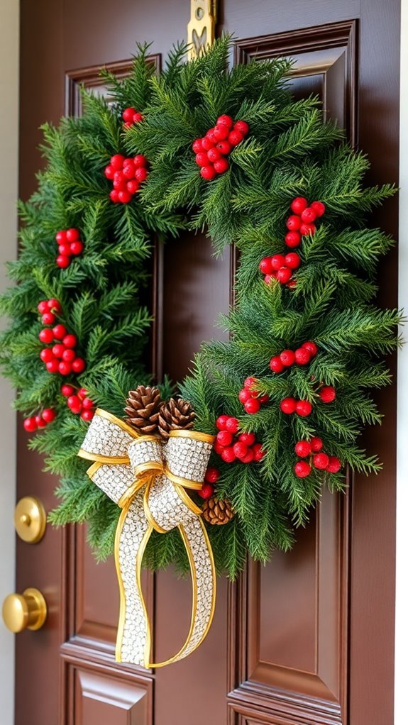 festive wreaths for welcoming guests