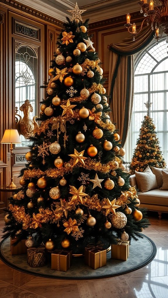 glamorous black and gold decor