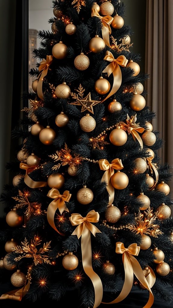 glamorous metallic christmas accents