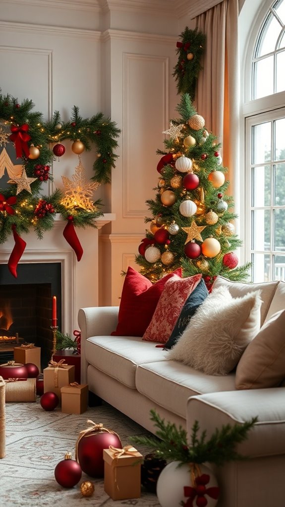 ideal christmas decoration colors