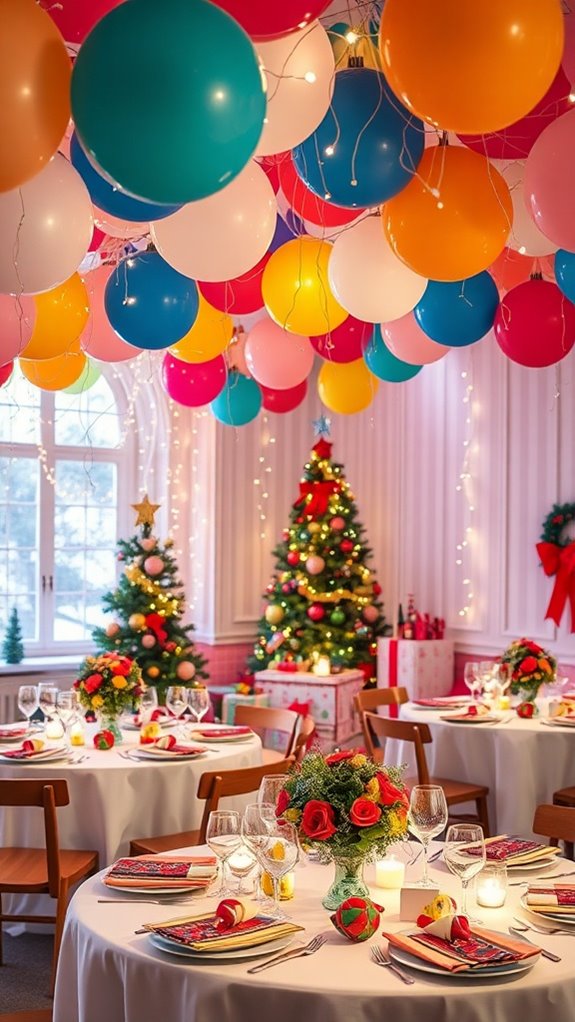 joyful christmas party decor