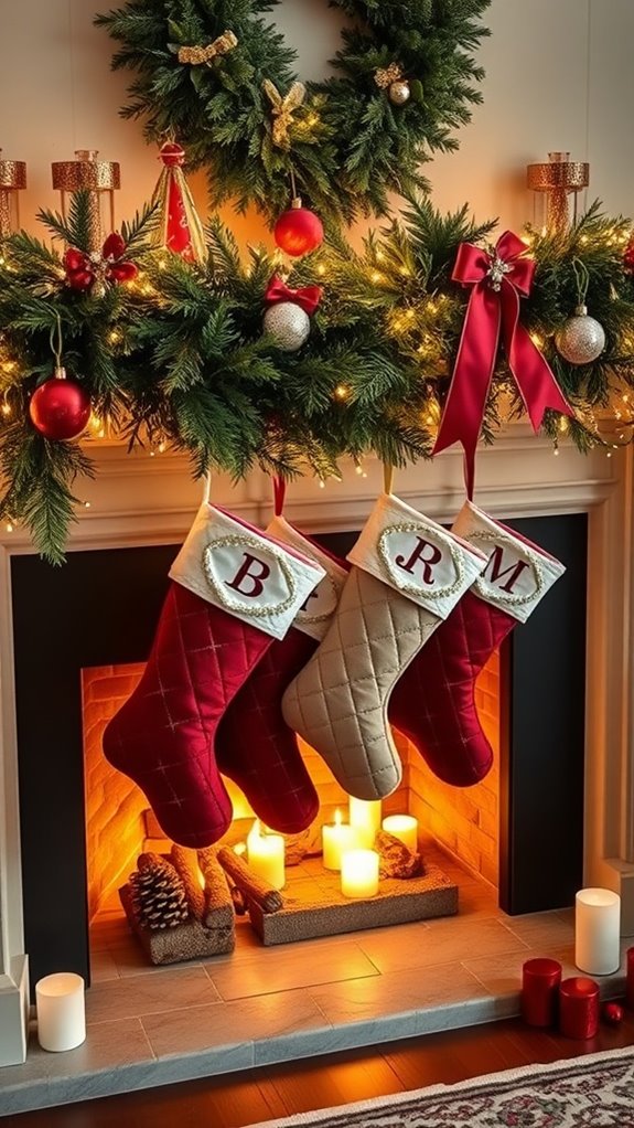 personalized festive stocking decor