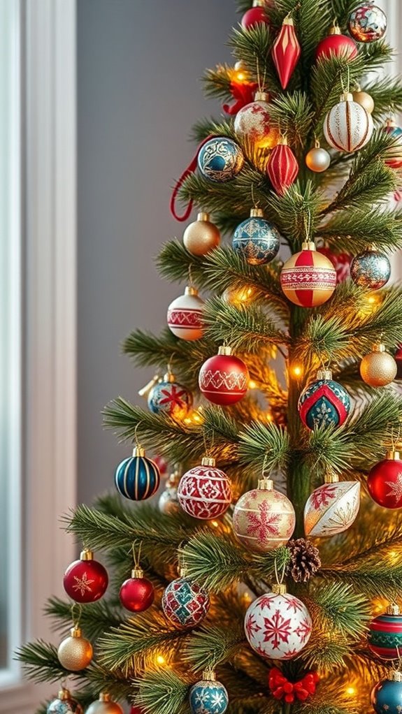 playful pencil tree ornaments