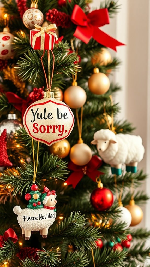 punny ornaments for humor