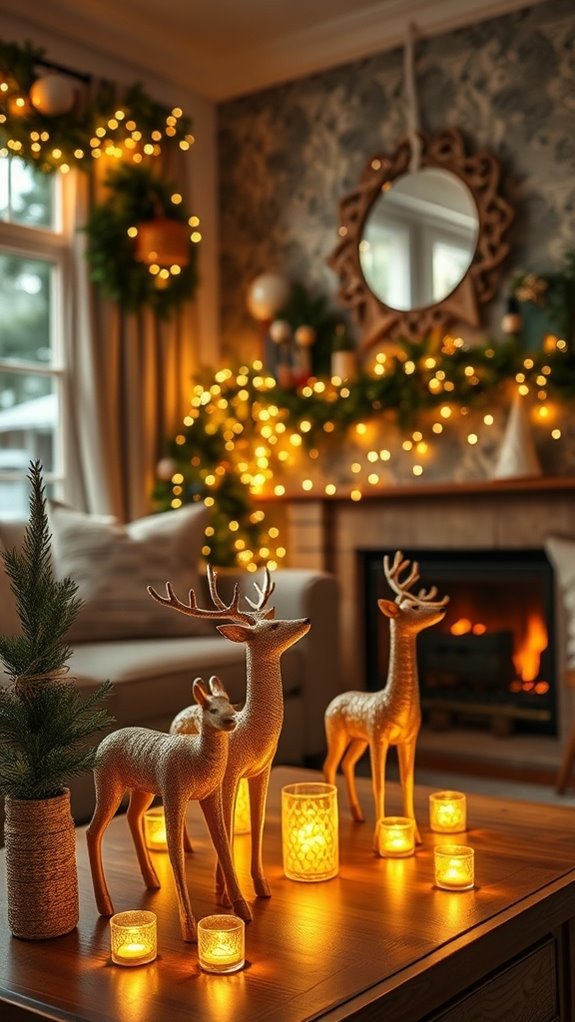 reindeer themed christmas decorations ideas