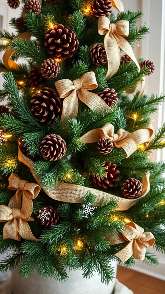 rustic christmas tree decorations