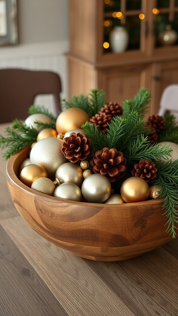 rustic holiday centerpiece creation