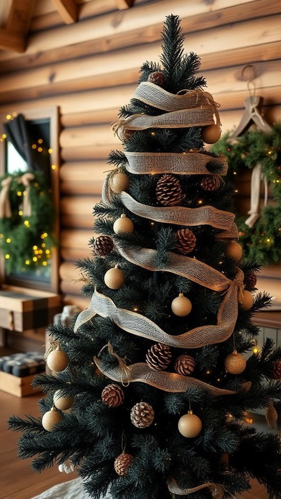 rustic holiday tree decor