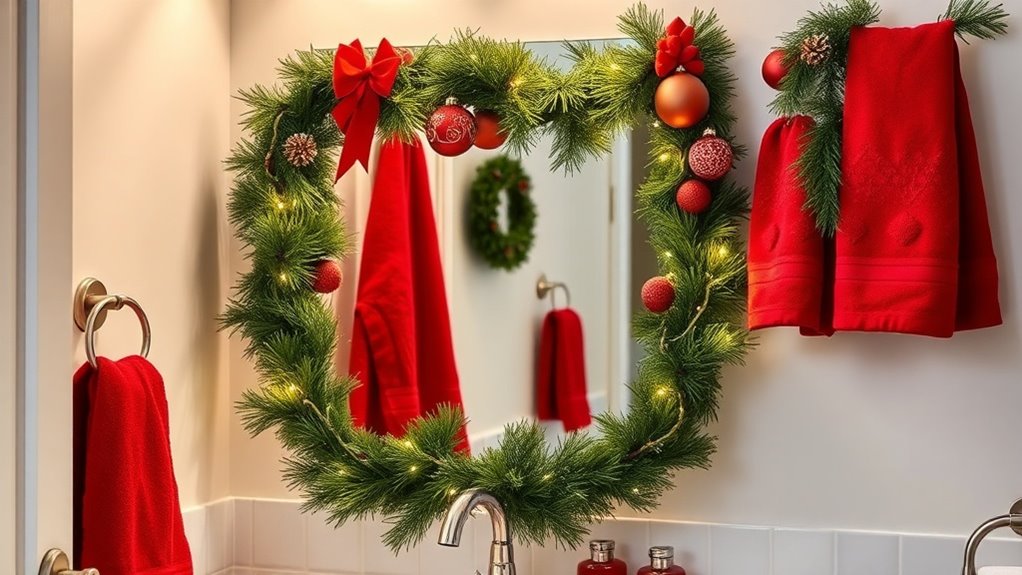 seasonal bathroom holiday accents