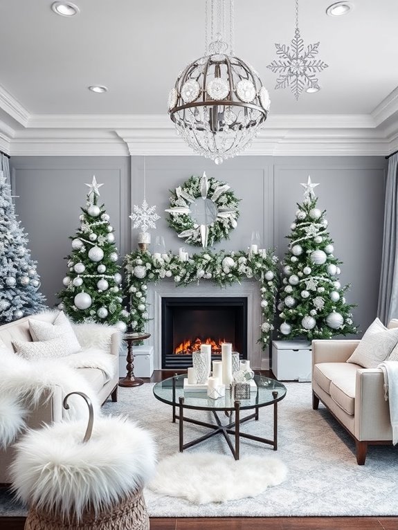 sophisticated winter wonderland decor