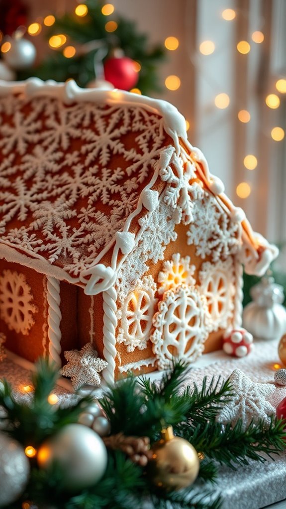 sparkling snowflakes for decoration