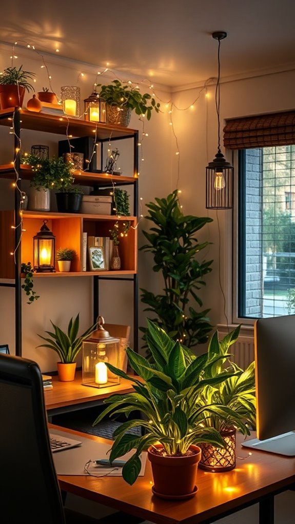 transform office with lights