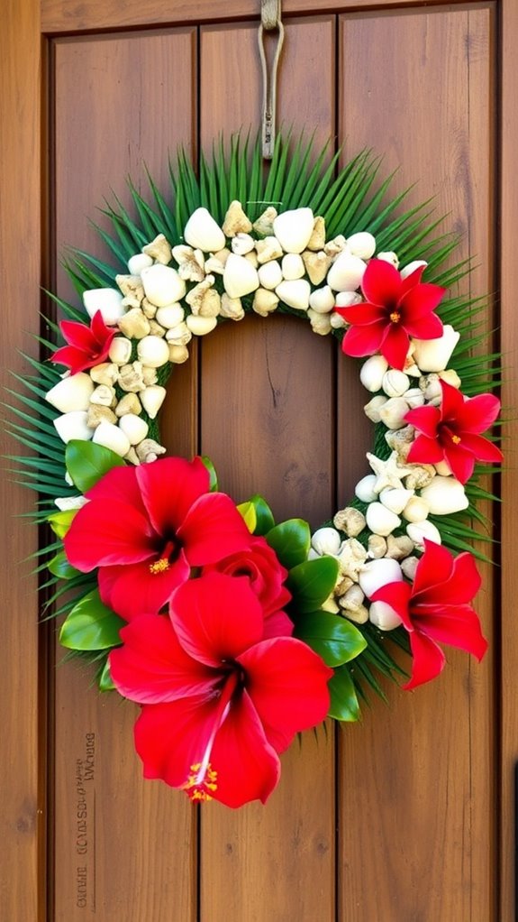 tropical wreath crafting ideas
