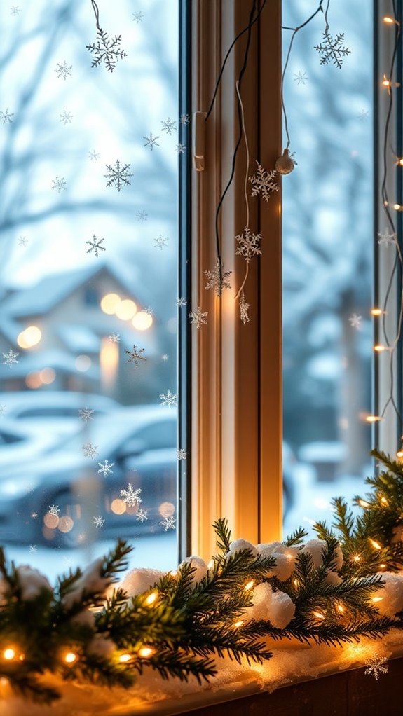 twinkling fairy lights decorating