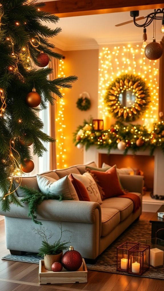 twinkling lights create ambiance