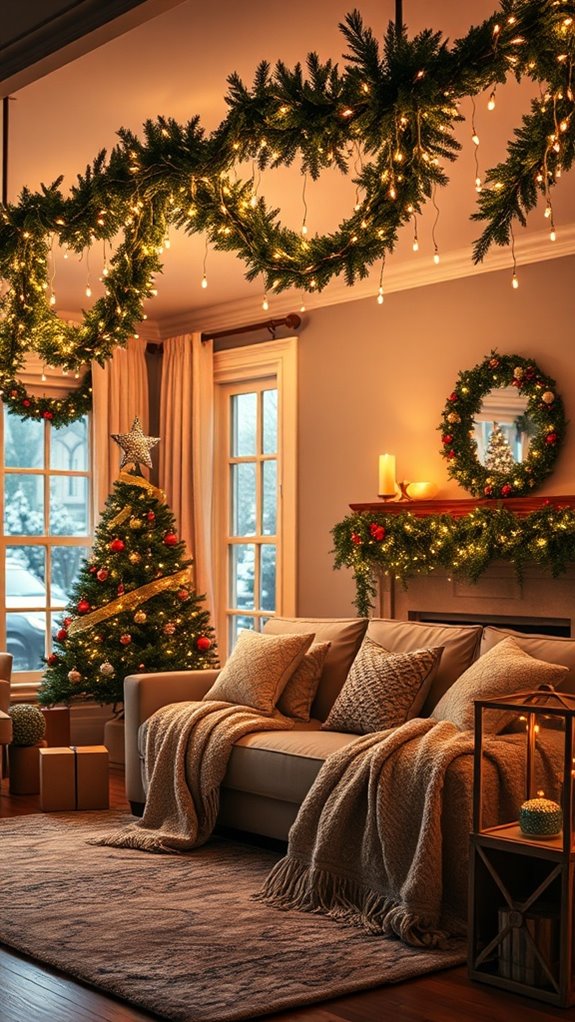 twinkling lights create coziness