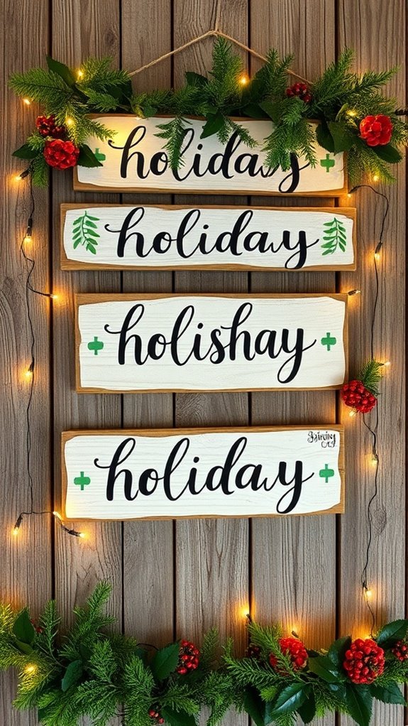 unique holiday sign crafting