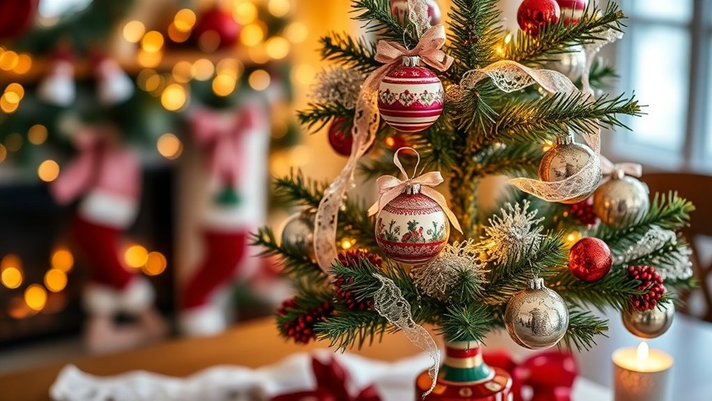 vintage ornaments for nostalgia