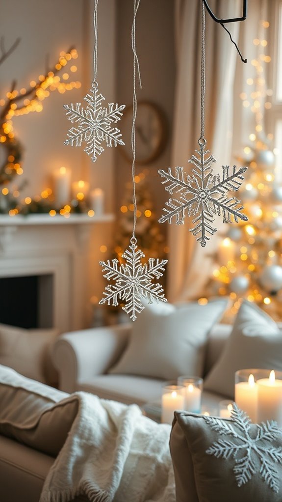winter wonderland snowflake decor